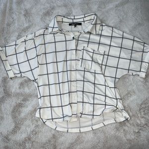 Checkered button down